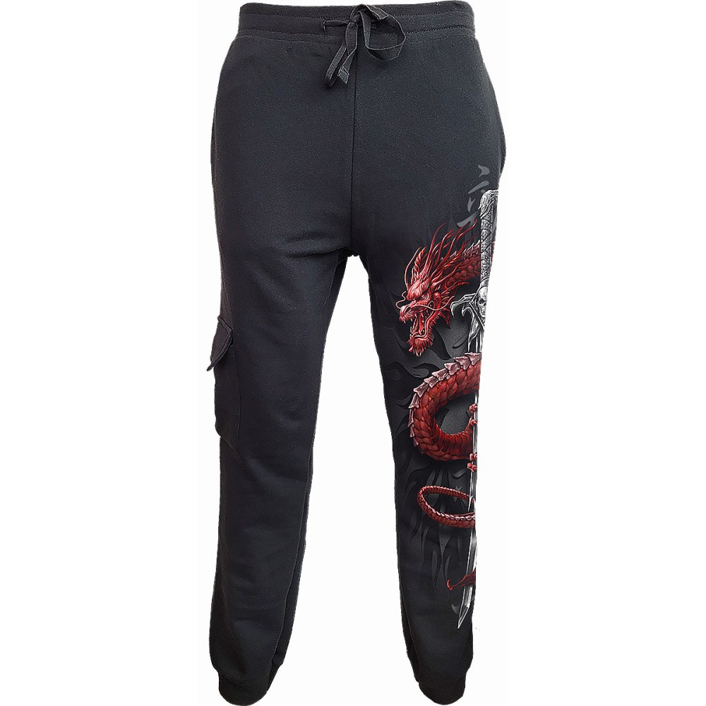 Spiral - ORIENTAL DRAGON Mens jogging pants - Black